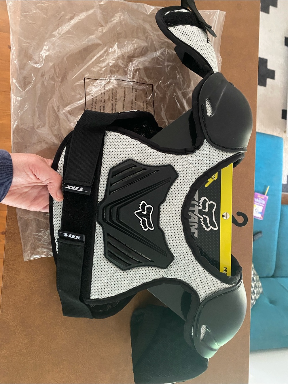 NWT! Fox peewee titan roost deflector Protective Chest Guard